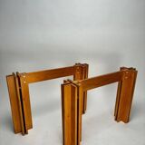 Wooden Quatour Table attributed to Carlo Scarpa for Gavina, Italy, 1973