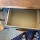 Vintage patinated black craft furniture style chest of drawers