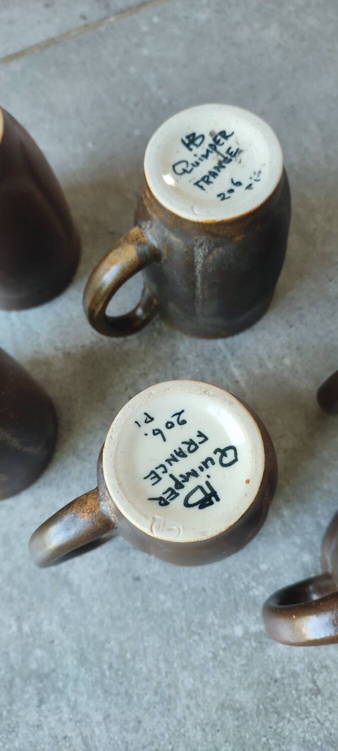 6 cups HB Quimper France