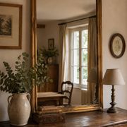 Large antique mirror in the Napoléon III style.