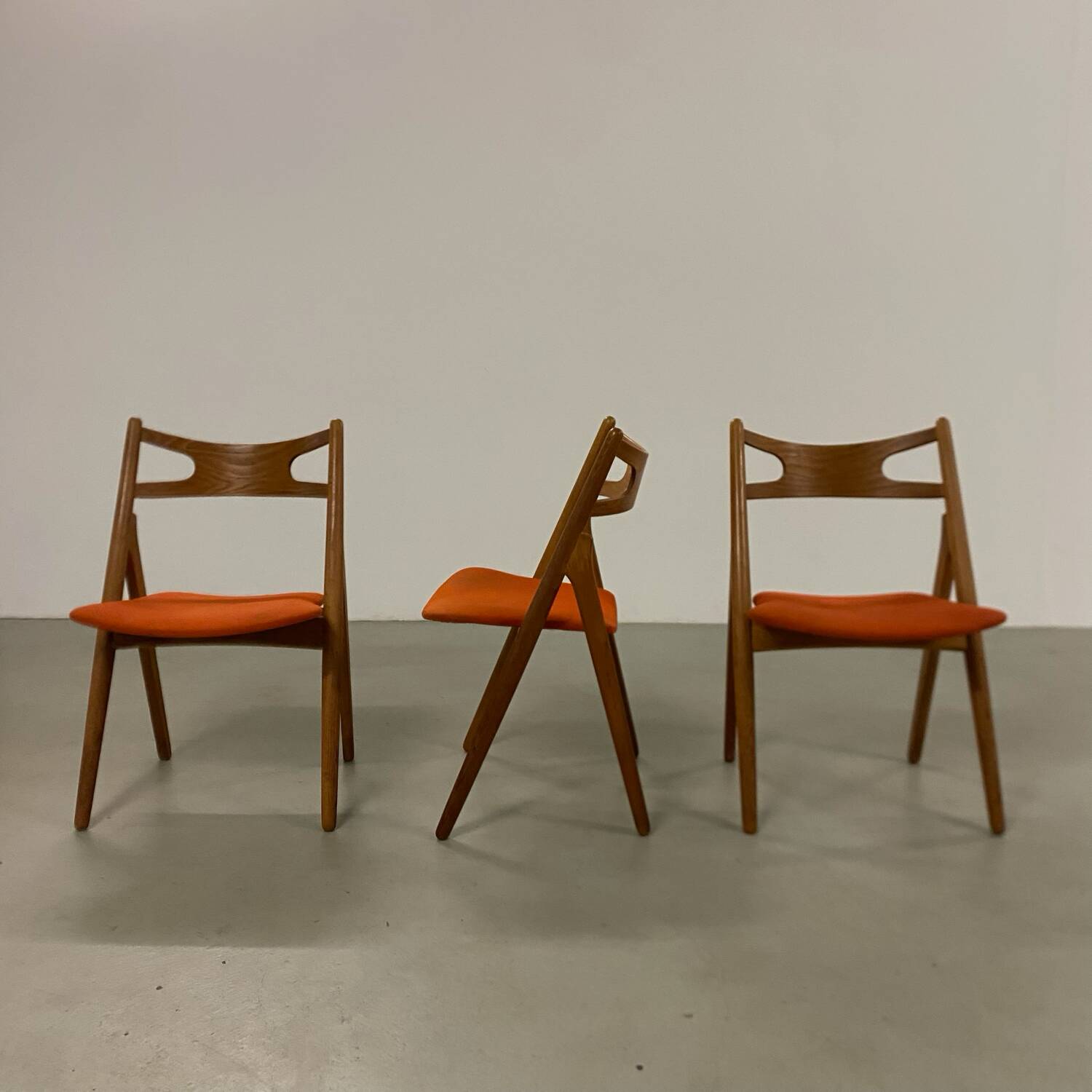 Hans Wegner Dining Chairs by Carl Hansen, 1960s