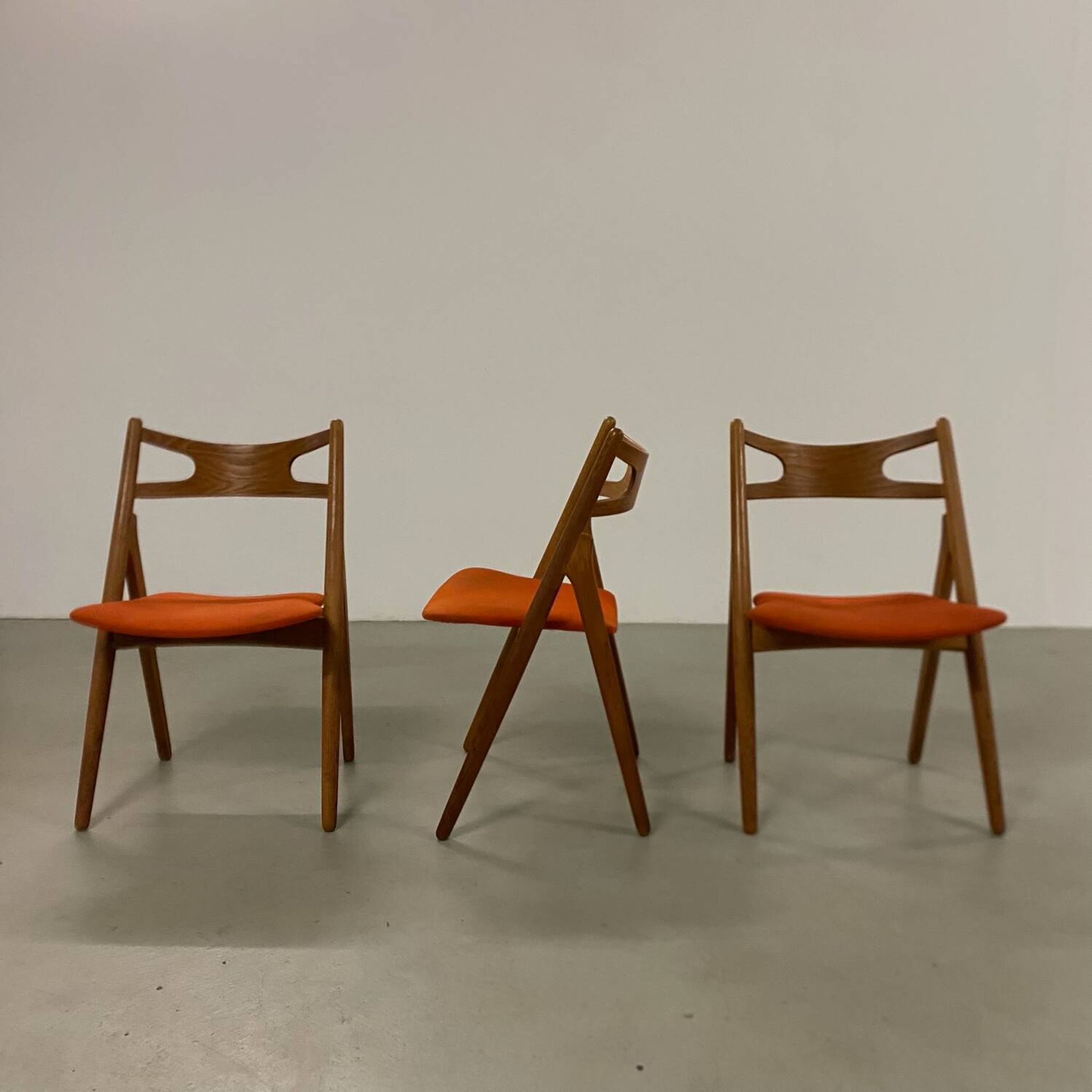 Hans Wegner Dining Chairs by Carl Hansen, 1960s