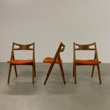 Hans Wegner Dining Chairs by Carl Hansen, 1960s