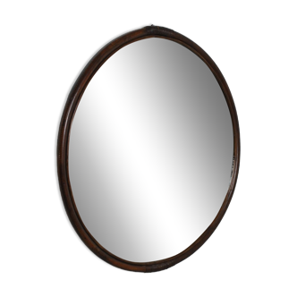 Grand miroir en rotin 96 cm