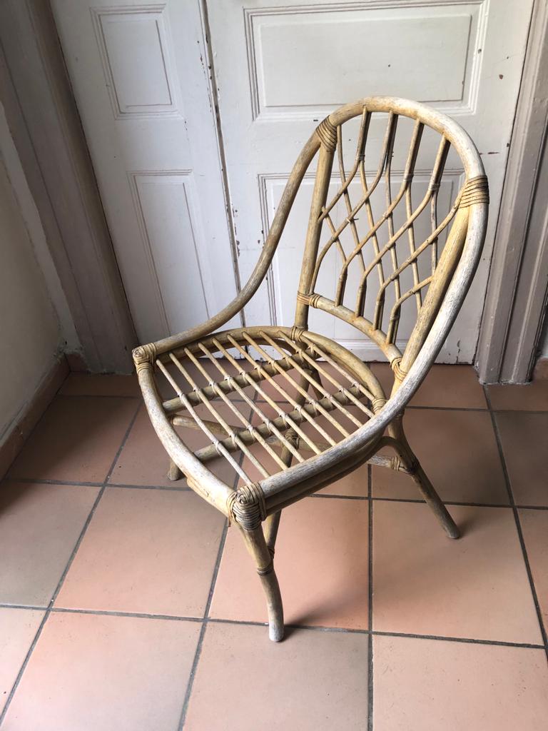 Wicker armchair