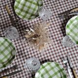 La Redoute x Selency set of 4 green dinner plates