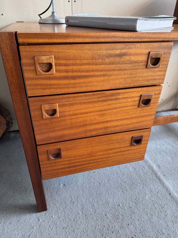 Bureau André Monpoix en Teck année 1960