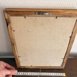 Antique Rectangular Carved Wooden Wall Mirror Louis XV XVI