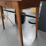 Wooden desk or table with compass legs