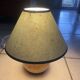 Lampe boule en bois années 70