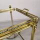 Vintage brass bar trolley service