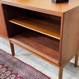 Teak Lowboard Chest of Drawers, Denmark 1960s/1970s, Mid-C, Vintage