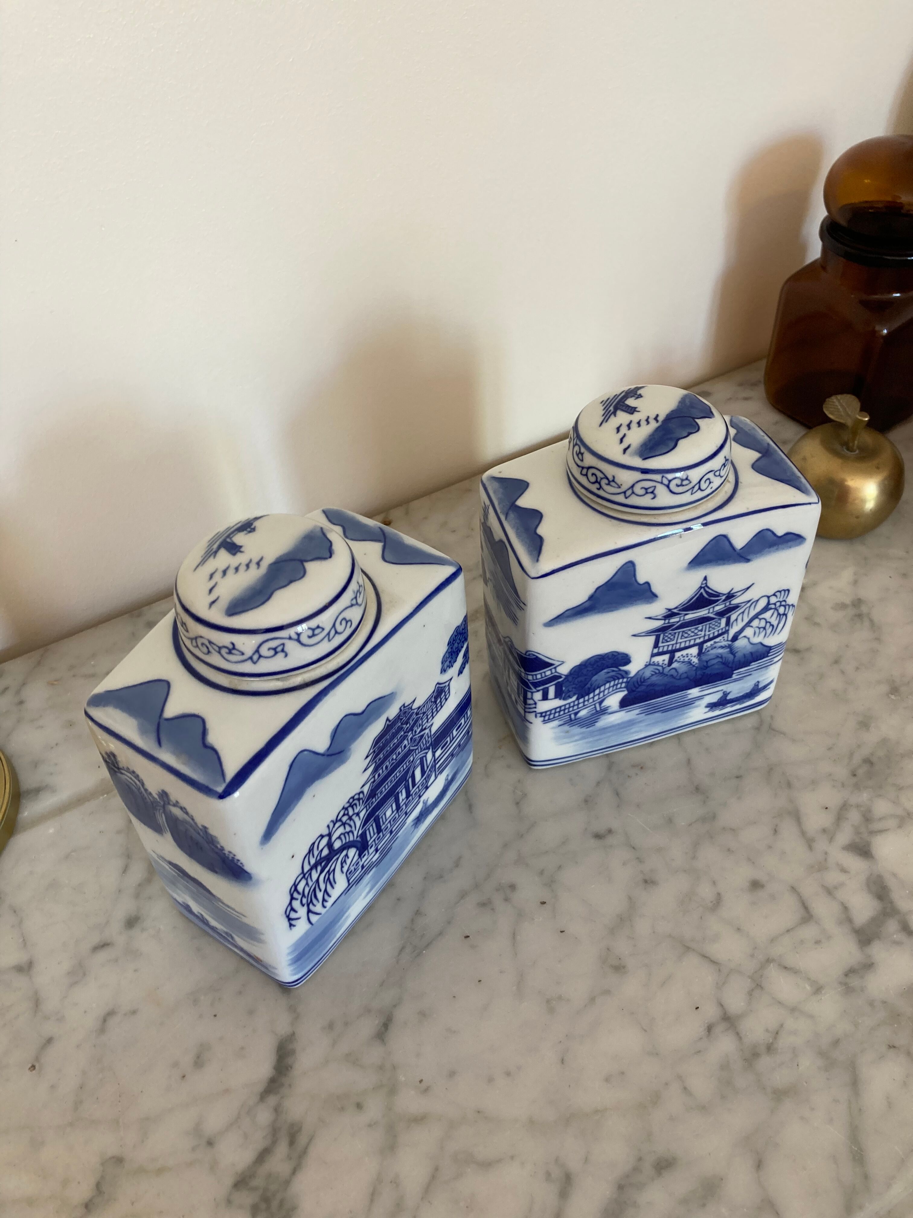 Pair of Chinese ginger pot