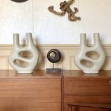 Vintage ceramic abstract biomorphic vase