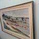 1962 Mid-Century Modern "Rockpools" Swedish Landscape Oil Painting, Framed