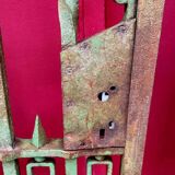 Magnificent and very large Napoleon III period castle gate in cast iron
