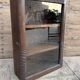 Art Deco wall display cabinet in Burmese teak