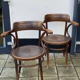 Pair of Vintage Thonet Viennese Bentwood Chairs