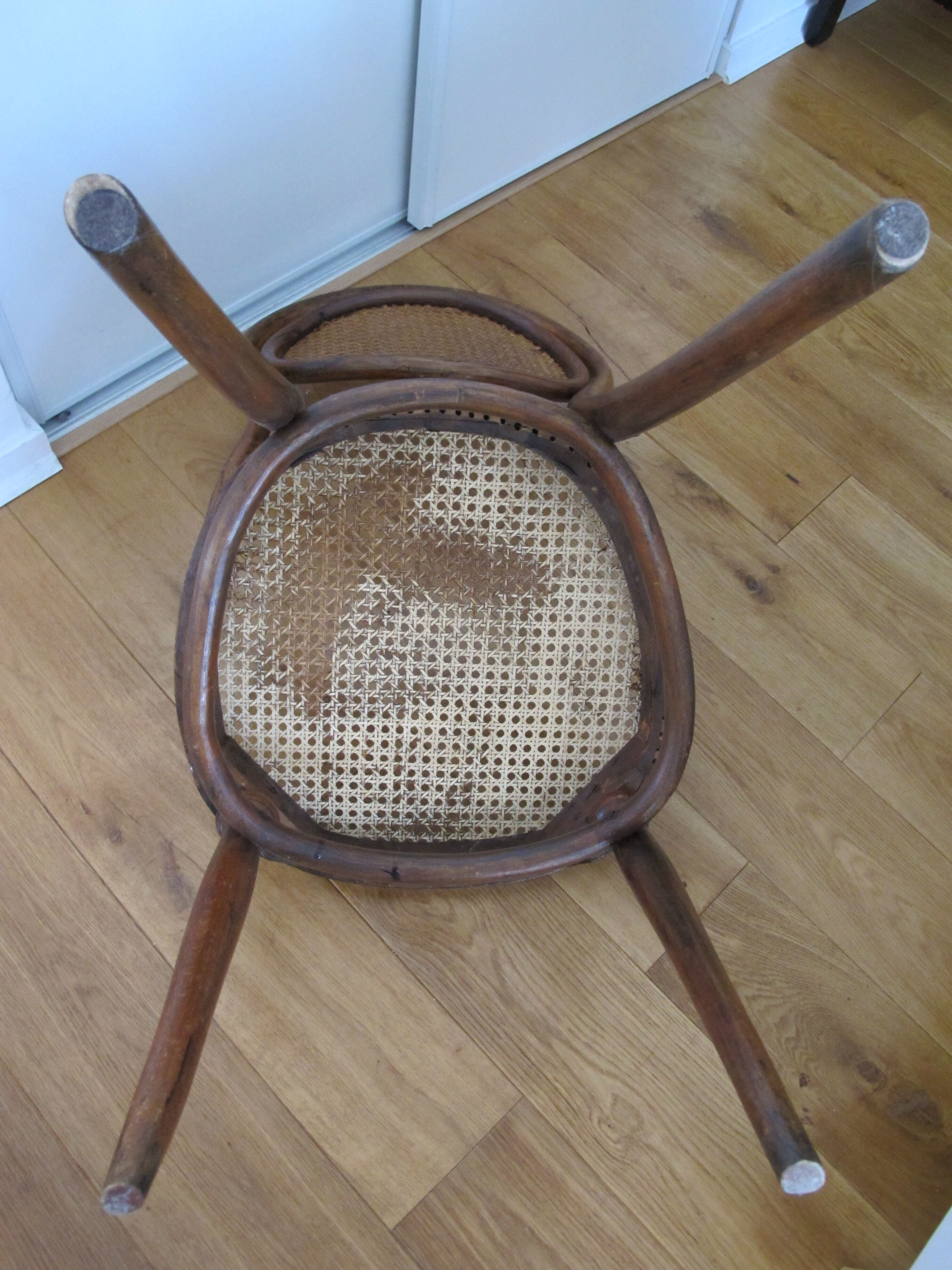 Set of 2 canne chairs Thonet No.11 bistro style