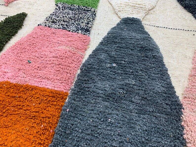 Tapis en laine pure fait main traditionnelle taille 150 x 250 cm