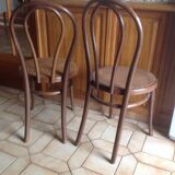 Pair of vintage Thonet Austria cane chairs