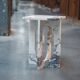 Table d'appoint en marbre Calacatta "BOND"