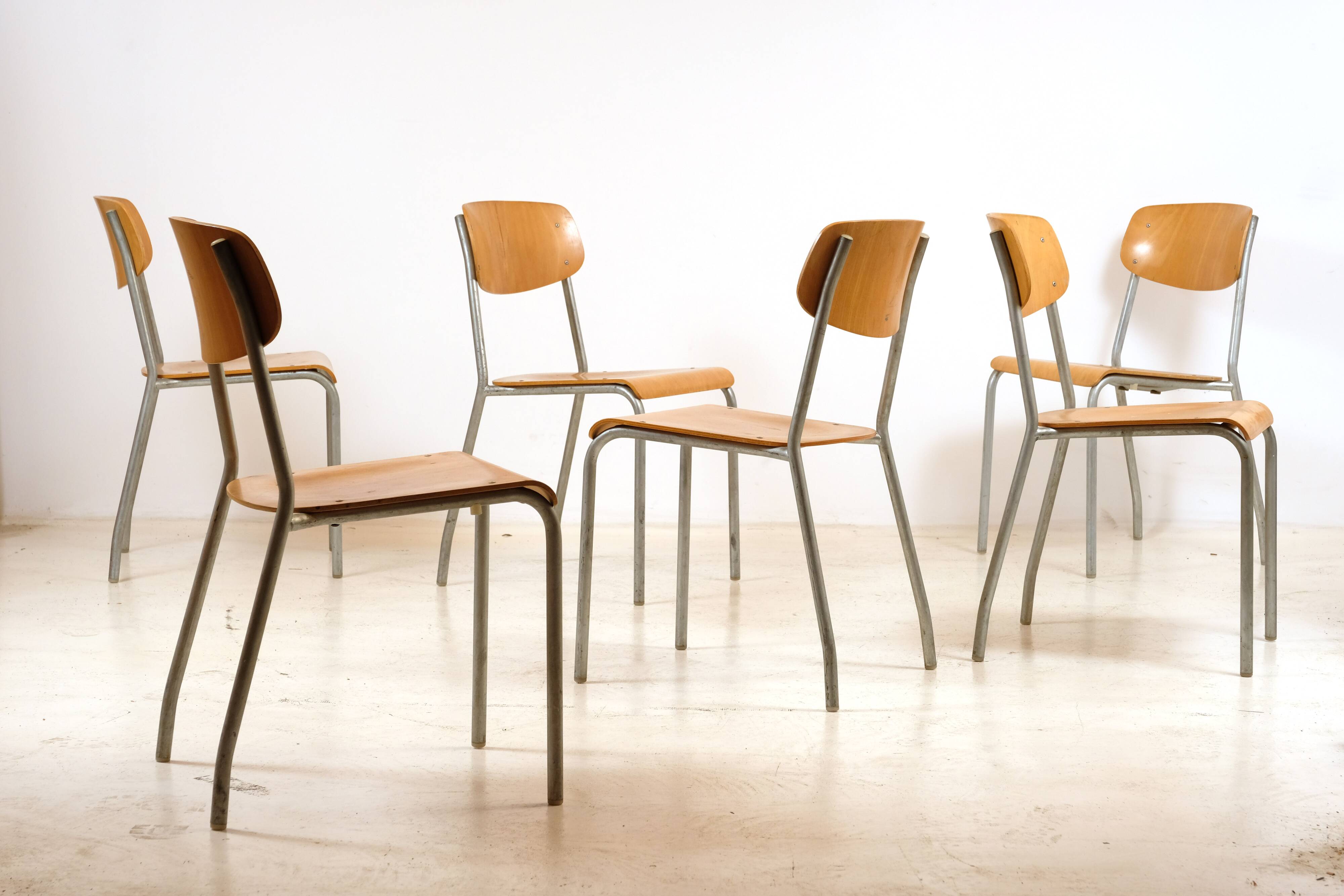 6 chaises par Gustav Hassenpflug 1960