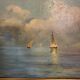 Oil on marine canvas