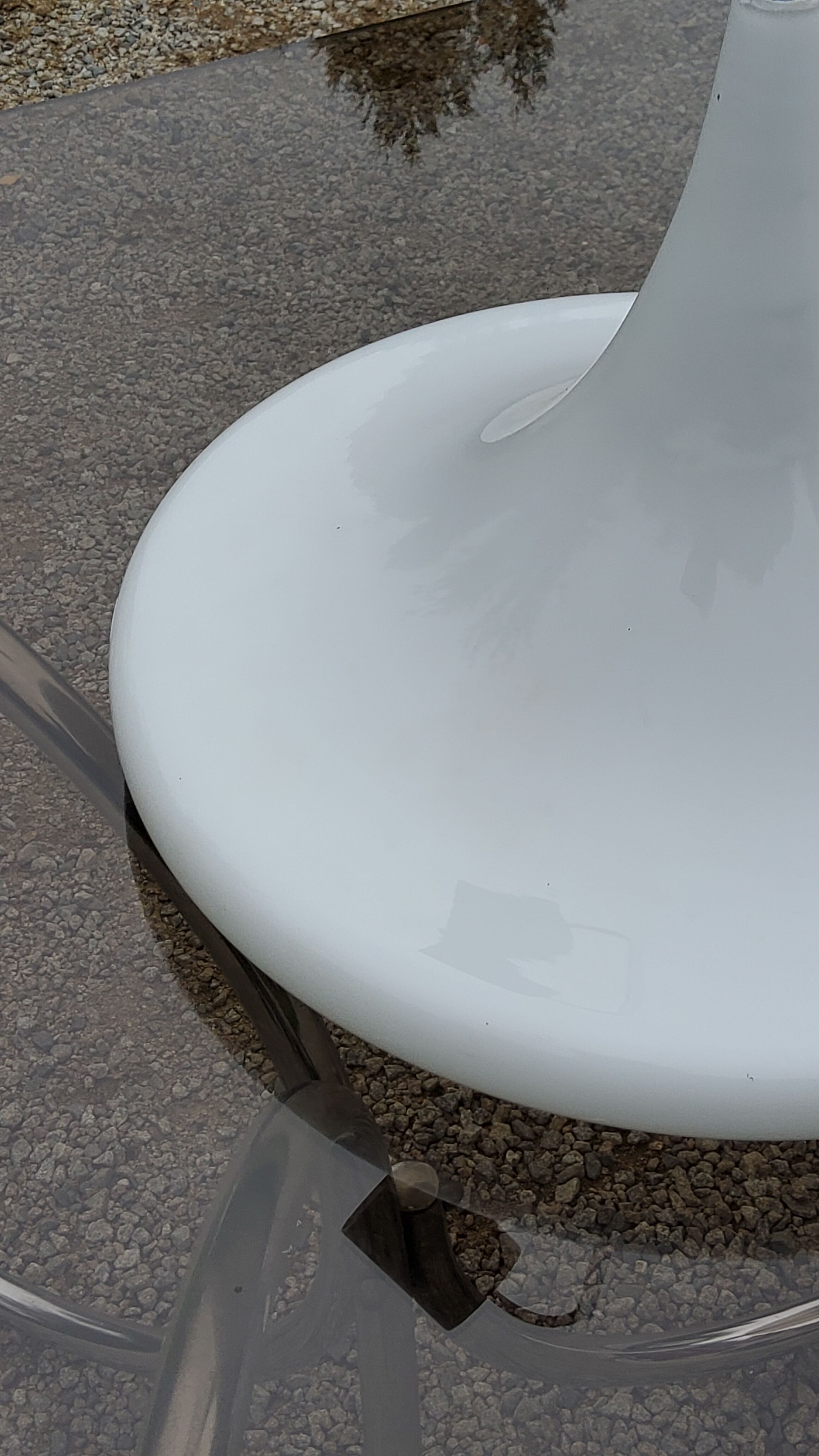 Tulip pendant lamp from the 70s in opaline glass Doria Leuchten