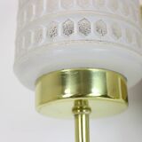 1970s Pair of Two Wall Lamps with Glass Shades, Germany