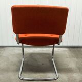 Pair of chairs Steelcase Strafor orange 70s
