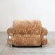 Chenille armchair with brushed aluminum profiles, 1970s