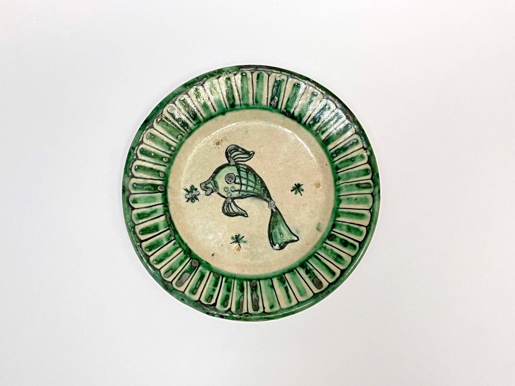 4 Vietri plates decorated by Fabbrica Ceramica Avallone, 1930s
