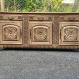 Breton buffet enfilade Art Deco 215cm 19th century