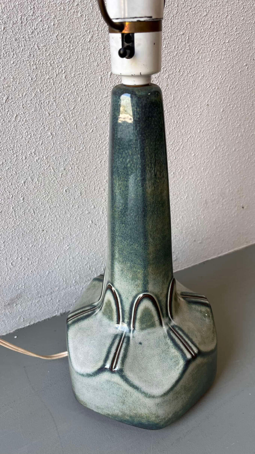 Pied de lampe de table en céramique vintage