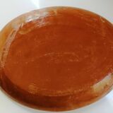 Oval plate in varnished sandstone 70'