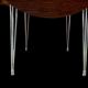 Table ronde a volets, formica, " SIF ", années 60,70', pieds eiffel, vintage