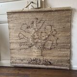 Large woven wall tapestry made of fibers Tree of Life