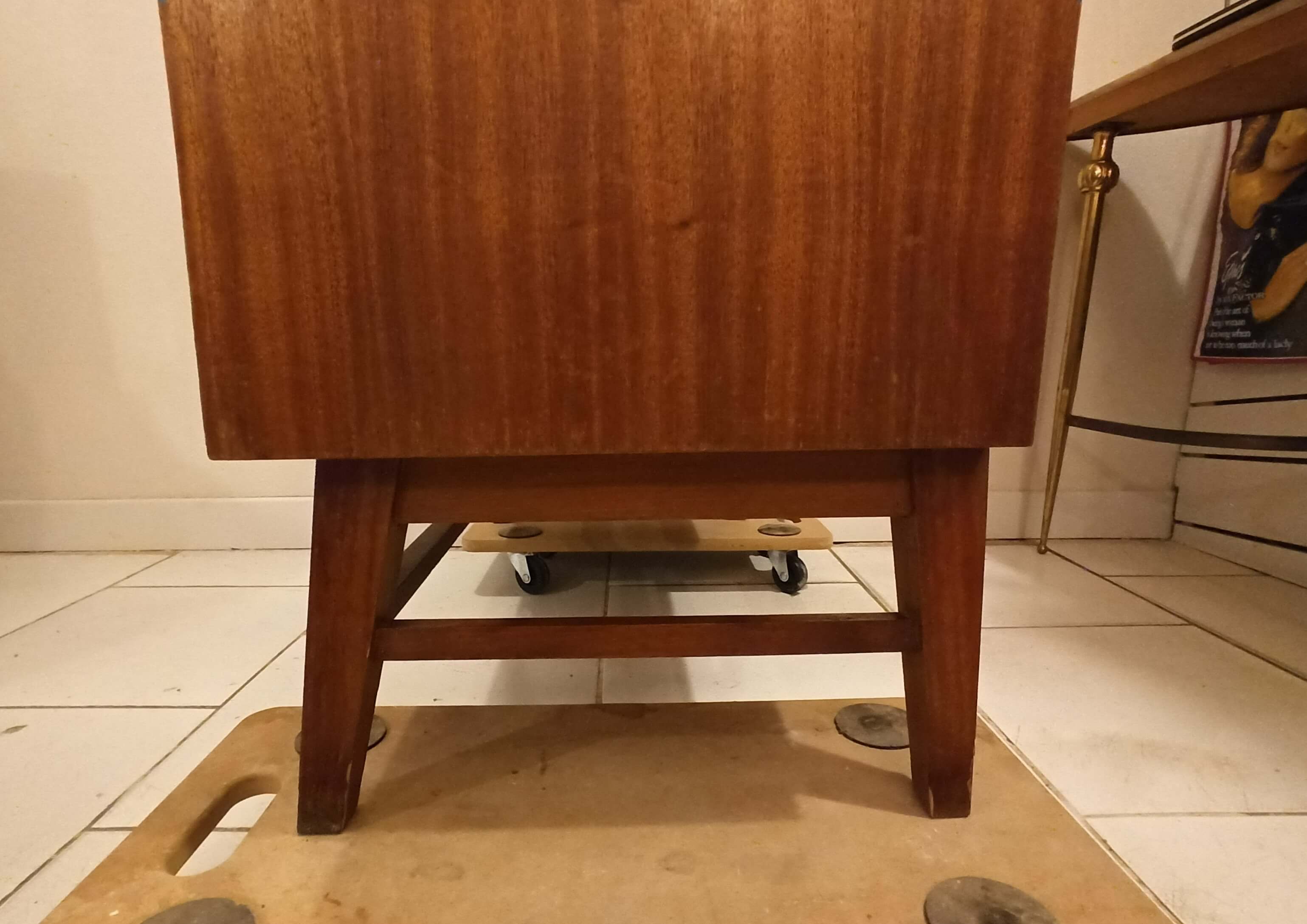 Vintage Secretary Scandinavian Style Sliding Doors