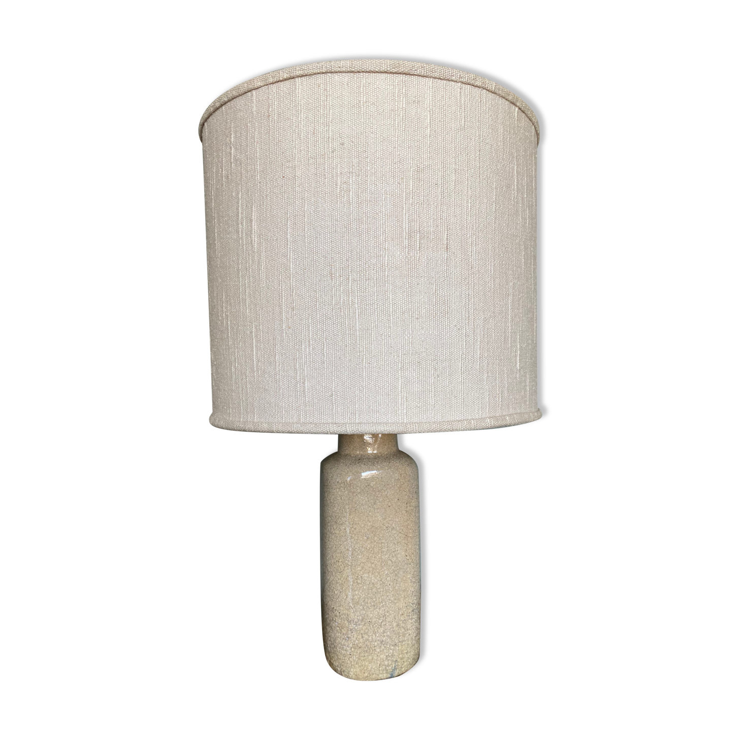 Vintage Earthenware Craquelé Mid-Century Table lamp by Pieter Groeneveldt, 1950s