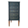 Cypress green chest of drawers & brass