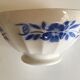 Country XL bowl in old faience blue flower décor