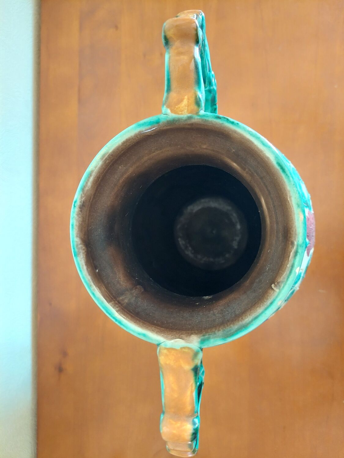 Large earthenware vase from Monaco Cerart 1950 1960