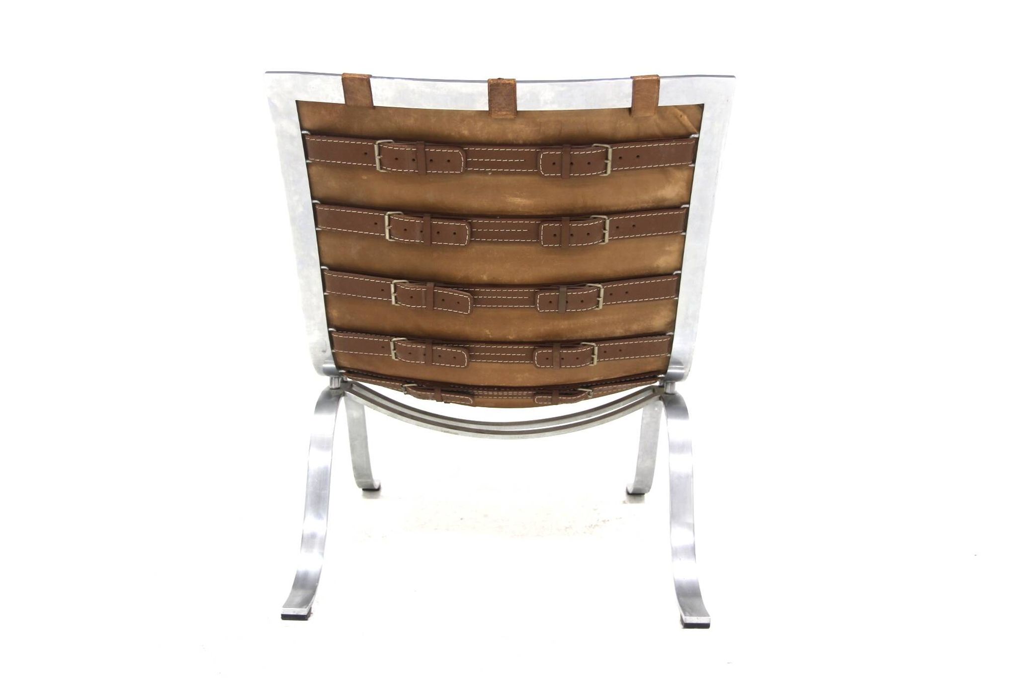 Scandinavian leather armchair "Ari", Arne Norell, Sweden, 1960
