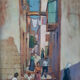 Painting on wood 50X38 cm gilded frame
