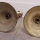 Paire de bougeoirs marocains en cuivre
