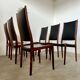 Arne Ovmand Olsen Mogens Kold Lot 6 anciennes chaises scandinave design Denmark en palissandre vintage