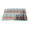 Série de douze serviettes de table coton damassé abricot jours 25 X 26 cm