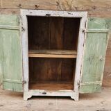Ancien chevet - cabinet tribal en teck birman