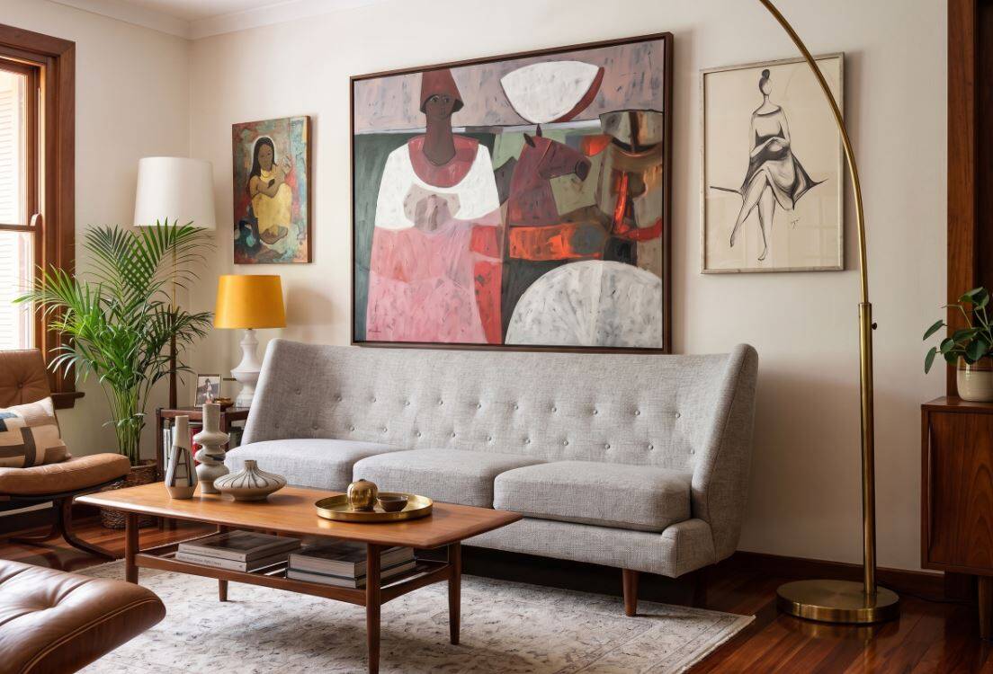 Danish three-seater sofa. Arne Wahl Iversen for Hans Hansen 1954.